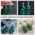 thumbnail image 4 of STOBOK 1 Pair Glass Statement Earrings for Women, Elegant Banquet Jewelry Accessories, 4 of 6