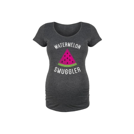 

Bloom Maternity - Watermelon Smuggler Distr. - Maternity Scoop Neck T-Shirt