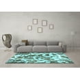 thumbnail image 3 of Ahgly Company Indoor Rectangle Abstract Light Blue Modern Area Rugs, 8' x 12', 3 of 4