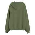thumbnail image 4 of Girls Zip Up Hoodie Fashion Oversized Casual Cute Comfy Long Sleeve Sweatshirt Jacket with Pockets 4-14 Years, 4 of 5