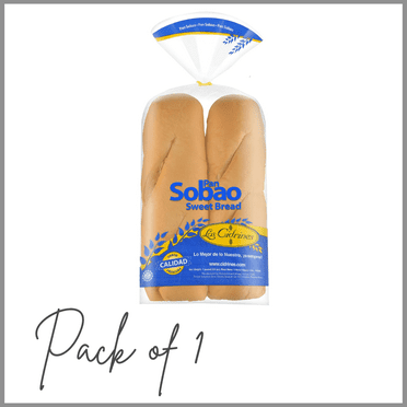 Cidrines Pan Sobao Sweet Bread, 14 Ounces, 2 Count Loaves, Fully Pre Baked ( PACK OF 1 )