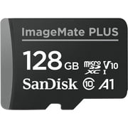 SanDisk 128GB ImageMate PLUS microSDXC UHS-1 Memory Card with Adapter - 130MB/s, C10, U1, V10, Full HD, A1 Micro SD Card - SDSQUB3-128G-AWCKA
