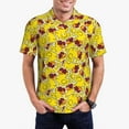 thumbnail image 2 of Balery Duck with Star Sunglasses Printed Men’s Short Sleeve Polo Shirt, Midweight Men's Shirt,Golf Polo shirts -Medium, 2 of 8