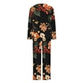 thumbnail image 5 of WFJCJPAF 2025 New Halloween Pajama for Women $7,Women's Fashion Casual Printed Round Neck Long Sleeve Pants Set,Halloween Pajamas Women - Multicolor S, 5 of 5