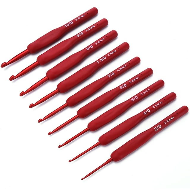 Crochet Hooks, Crochet Hooks Set, Knitting Kit 9Pcs Crochet Kit For Craft Knitting