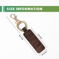 thumbnail image 3 of Wukai Vintage Wood Print Leather Car Keychain, Universal Key Fob Keychain, Leather Key Chain Holder for Men and Women,360 Degree Rotatable, 3 of 5