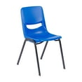 thumbnail image 2 of Emma + Oliver Stackable Flex Comfort Classroom Chair with Ergonomic Flex Back and Heavy-Duty, Powder-Coated Steel Frame in Navy, 2 of 10