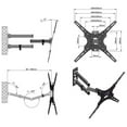 thumbnail image 5 of TV Wall Mounts TV Bracket for Most 14-55 Inches TVs, Full Motion TV Wall Mount with Swivel, TV Mount with Swivel Articulating Arm, Max VESA 400x400mm, 5 of 8