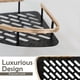 thumbnail image 4 of Shower Caddy 2 Pack Adhesive Wall Mounted No Drilling Washstand Organizer Aluminum Alloy Rustproof Shelf Bathroom Kitchen Storage Rack Matte Black Gol, 4 of 4