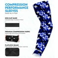 thumbnail image 2 of Exxact Sports Compression Arm Sleeves for Men & Women, 1 Pair Performance Sleeves for Baseball, Football, Youth & Adult Sizes - (Blue Camo, AXL), 2 of 7