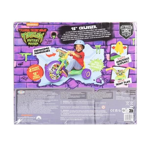 Fly Wheels TMNT Tricycle for Indoor Playgrounds, Ages 3-7