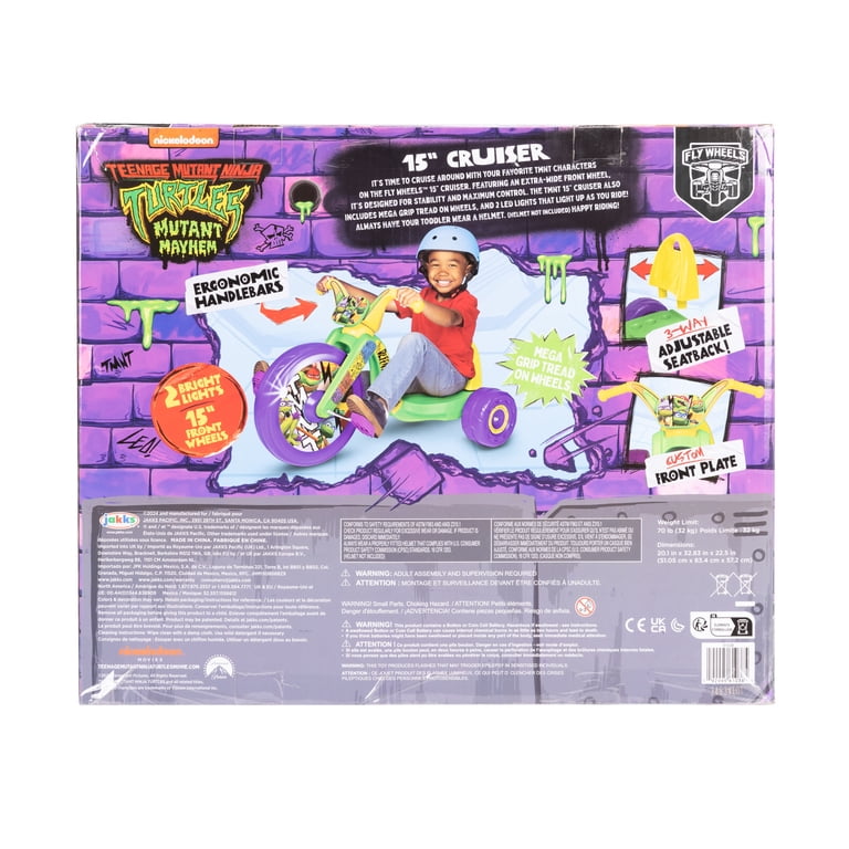 Fly Wheels Teenage Mutant Ninja Turtles Tricycle with 15 inch