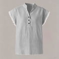 thumbnail image 5 of MAFYTYTPR Women's Lace Trim Cap Sleeve V-Neck Crinkle Cotton Blouses Spring Summer Casual Tops for Everyday Wear S-3XL Plus Size, 5 of 6
