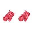 thumbnail image 2 of Injueey Manopla Microondas Horno Guante Algodón Adorable Manoplas para hornear Puntos grandes rojos Puntos grandes rojos 2Conjunto, 2 of 6