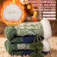 thumbnail image 2 of Loritta Women's Fuzzy Slipper Socks Winter Cozy Warm Thick Socks with Non-Slip Grippers, 2 Pairs, 2 of 6