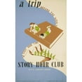 thumbnail image 2 of Shari Weisberg 13x18 Black Ornate Wood Framed Double Matted Museum Art Print Titled - A Trip Around the World at Story Hour Time Story Hour Club (1936), 2 of 5