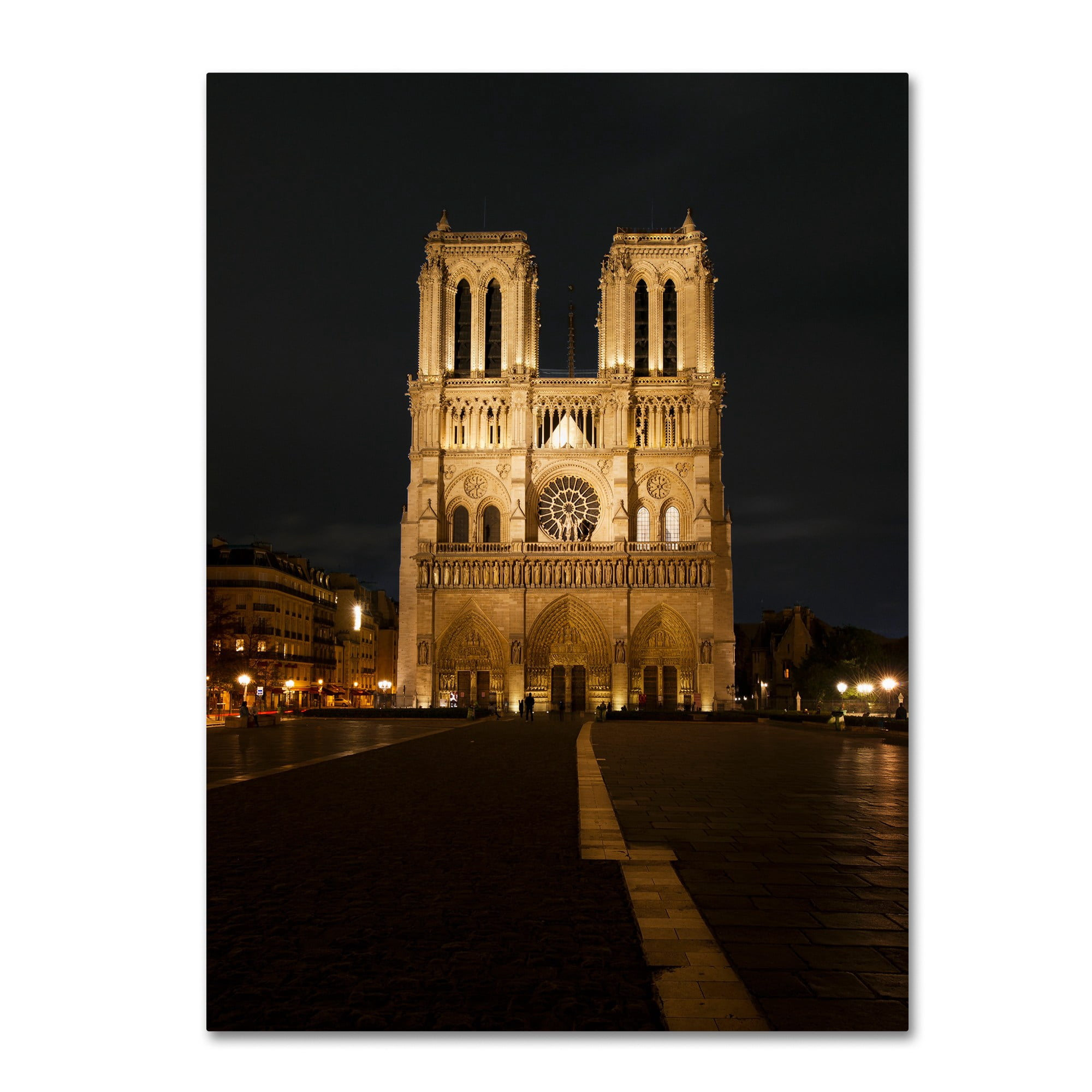 Trademark Fine Art "Notre-Dame de Paris" Canvas Art by Michael Blanchette Photography