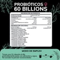thumbnail image 4 of Suplemento Alimenticio Probioticos Mujer 60 Billion Inulina de Agave + Prebióticos Quotidien 60 cápsulas, 4 of 7