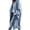 Blue, variant on FUNING  Women's Oversized Notched Collar Wool Blend Single Breast Midi Long Trench Coat