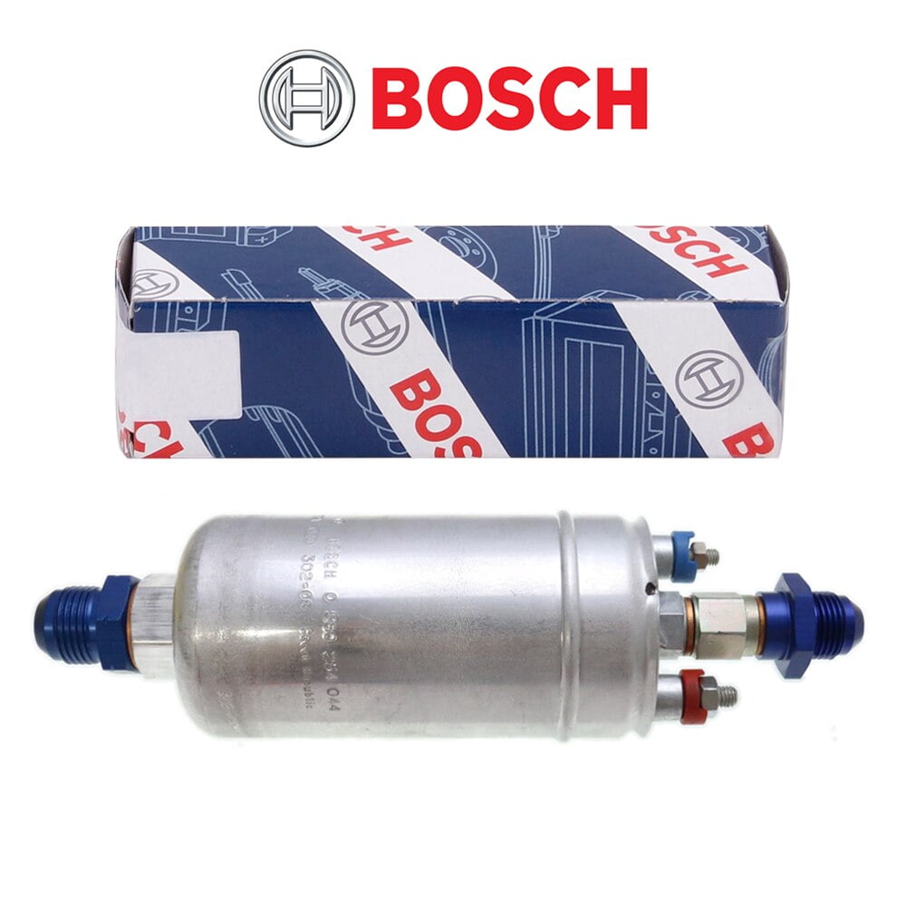 Bosch 044 300LPH Racing External Inline Fuel Pump 0580254044 W/Mounting Bracket