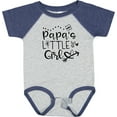 thumbnail image 3 of Inktastic Papa's Little Girl with Hearts Flower and Butterfly Girls Baby Bodysuit, 3 of 5