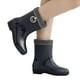 thumbnail image 2 of Moda Mujer Wellington Short Wellies Lluvia Botas de nieve Zapatos, 2 of 3