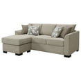 thumbnail image 5 of Storey Upholstered Sleeper Sectional Chaise Sofa Camel, 5 of 19