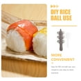 thumbnail image 3 of 1 conjunto de mohos de arroz Bola de arroz Chaker Kids Rice Ball Maker Rice Ball Molde Herramientas de cocina Herramientas, 3 of 5