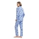 thumbnail image 5 of Apparonia Conjuntos de Pijama p/ Mujer, Ropa de Dormir de Alg., Camisa m/larga con botones al frente y Pantalón. Pjs con cuello c/solapa, conjunto p/ estar en casa. Estampado ciervo y flor M, 5 of 7