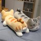 thumbnail image 5 of Almohada de gato a tope de gran tamaño, muñeco de peluche de peluche de animal lindo para niños, almohada suave y encantadora para dormir, regalo para niña (marrón, 40 cm/15 pulgadas) Rojo Verde, 5 of 5