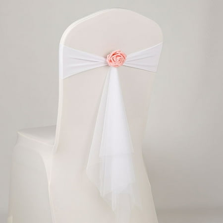 

10Pcs Christmas Bows New Year Birthday Events Baby Shower Banquet Decor Chair Ribbons Bows Satin Wedding Chair Bows G