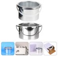 thumbnail image 3 of Miangastore 2 pcs Hair Removal Wax Melting Machine Replacement Pots Wax Warmer Inner Pan Metal Container, 3 of 9