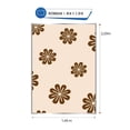 thumbnail image 3 of Mantel de Mesa Mainstays Mantel Rectangular de vinil afelpado  diseño flor choclate 1.40 mt x 2.20 mt, 3 of 4