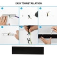 thumbnail image 4 of Aplique de pared LED para interiores de 31 cm, 3000 K, blanco cálido, moderno, de 20 W, para dormitorio, sala de estar, escalera y pasillo., 4 of 5