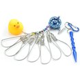 thumbnail image 2 of EDTara 5m Portable Fishing Stringer With Marker Buoys Adjustable Length 7-snap Stringer Outdoors Fishing Equipment, 2 of 9