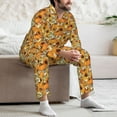 thumbnail image 7 of Sikiie Pumpkins And Sunflowers A Mens Pajama Set, Soft Warm Long Sleeve Sleepwear, Cozy Button-Down Pjs for Men-Small, 7 of 7