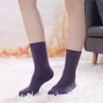 thumbnail image 2 of Wool Socks for Women Winter Warm Hiking Thick Warm Cozy Boot Crew Gift Socks 5 Pairs, 2 of 6