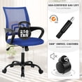 thumbnail image 5 of CL.HPAHKL Mesh Office Chair with Wheels, Ergonomic Desk Chair Comfortable Computer Chair with Lumbar Support Armrest Executive Rolling Swivel Adjustable Task Chair for Home Office, Blue, 5 of 7