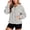 oversized hooded pullover - Light Gray, variant on uvwlwu Womens Half Zip Bubble Cuff Hoodie Kangaroo Pocket Oversized Soft Fall Street Daily Casual Pullover Sweatshirt,S
