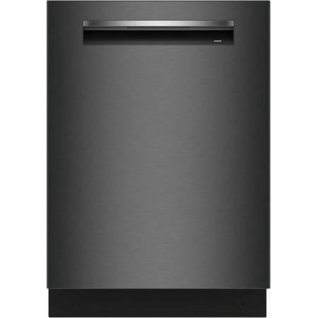 Bosch - 800 Series 24" Top Control Smart Built-In Stainless Steel Tub Dishwasher with 3rd Rack, 42dBA - Black Stainless Steel
