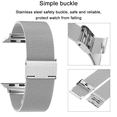 thumbnail image 2 of Compatible con Apple Watch Band 38-40 mm / 42-44 mm, hebilla de bucle de acero inoxidable, correa de metal, correa de repuesto para Iwatch Series 4, Series 3, Series 2, Series 1 Xemadio 2033268-5, 2 of 9