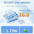 thumbnail image 4 of PatungKu PCIe4.0 X1 10Gbps Ethernet Card Optimized For Gaming NAS Servers Using Advanced 8127 Controller Chip, 4 of 8