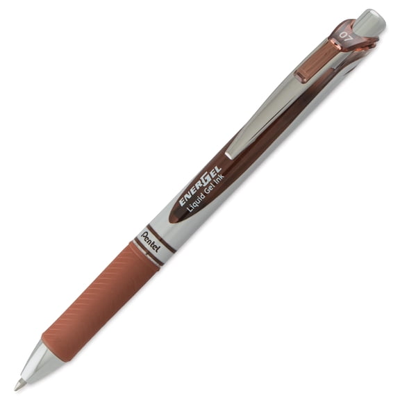 Pentel EnerGel RTX Gel Pen - Brown, 0.7 mm