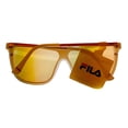 thumbnail image 7 of Fila Mens White Gold Plastic Shield  Sunglass , Gold Flash Lens SF9343 6VCA, 7 of 7
