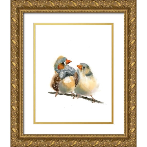 Shefranov, Olga 20x24 Gold Ornate Wood Framed with Double Matting Museum Art Print Titled - Say What