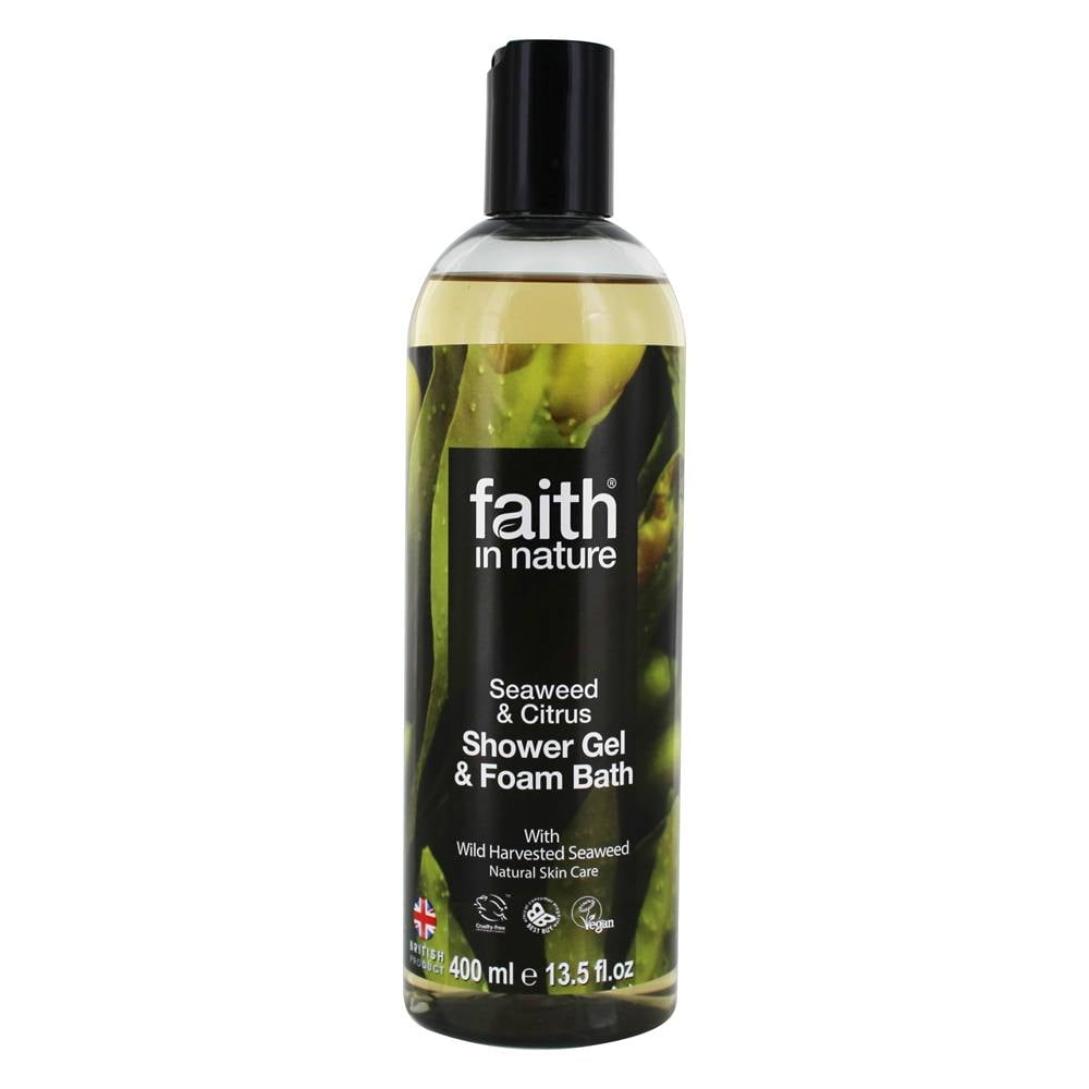 Faith in Nature Shower Gel & Foam Bath Seaweed & Citrus 13.5 fl. oz