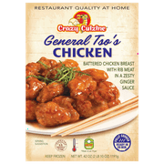 Crazy Cuizine General Tso's Chicken - 22 oz Packaged Meal with Battered Chicken in Ginger Sauce