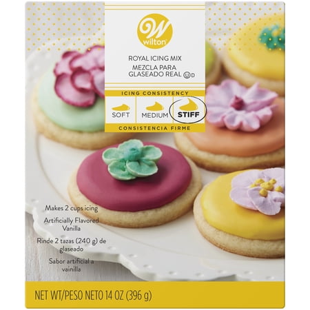 Wilton White Royal Icing Mix for Icing and Decorating Vanilla-Flavored Stiff Consistency 13.9 oz.