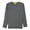 Grey - midgreyhtr, variant on Charter Club Women's Sweater Gray Contrast Trim Split Hem Long Sleeve Size M