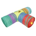 thumbnail image 2 of Túnel para mascotas Bling Bling en forma de T túnel para gatos de 3 vías plegable, 2 of 12